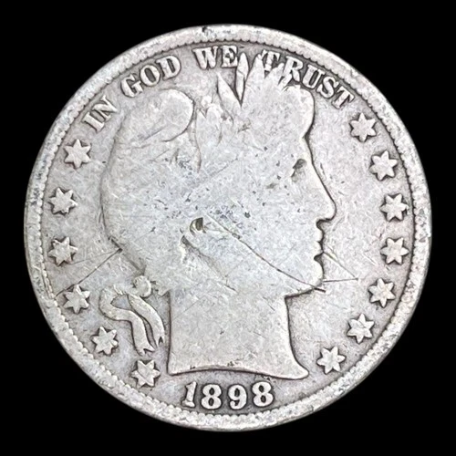 1898 Barber Silver Half Dollar