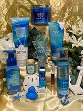 Bath  Body Works 10Pc SET Endless Sea w/ Lrg. Candle, EDP Spray, Fish Wall Plug
