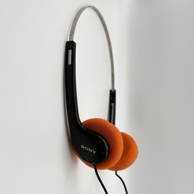 🔸 Sony MDR-006 Walkman Headphones Orange New Pads Guardians of the  Galaxy 🔸