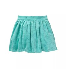 New Janie and Jack Girl's Velveteen Teal Floral Skirt Tulle Lined Size 2 Elsa