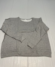 Hanes Ecosmart Sweatshirt Women's Crewneck Sz XL Light Gray Long Sleeve NEW