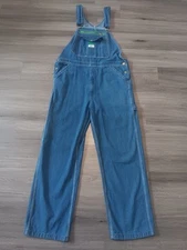Liberty Men's Blue Denim Medium Wash 100% Cotton Bib Overalls Size 36x30