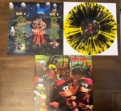 DONKEY KONG COUNTRY 2 LP VINYL YELLOW DIDDY NOT MOONSHAKE VGM OST DONKEY KONG COUNTRY 2 LP VINYL YELLOW DIDDY NOT MOONSHAKE VGM OST