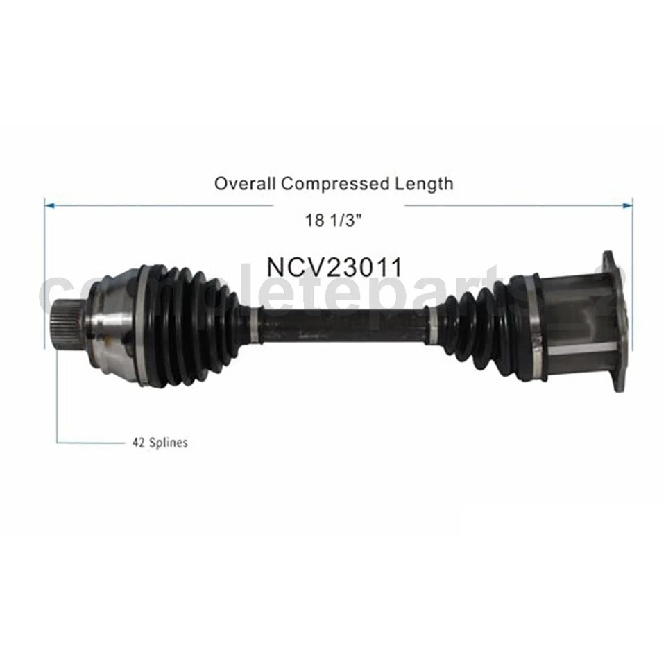 Conjunto de 2 ejes CV delanteros izquierdos para Audi S4 2010 2011 Audi S4 2012 Audi S4 Foto 4 de 4