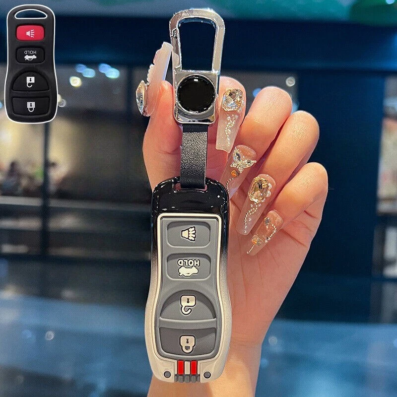 Funda protectora de silicona para llave de coche de aleación de zinc para Nissan Xterra Altima Sentra X-Trail Foto 4 de 4