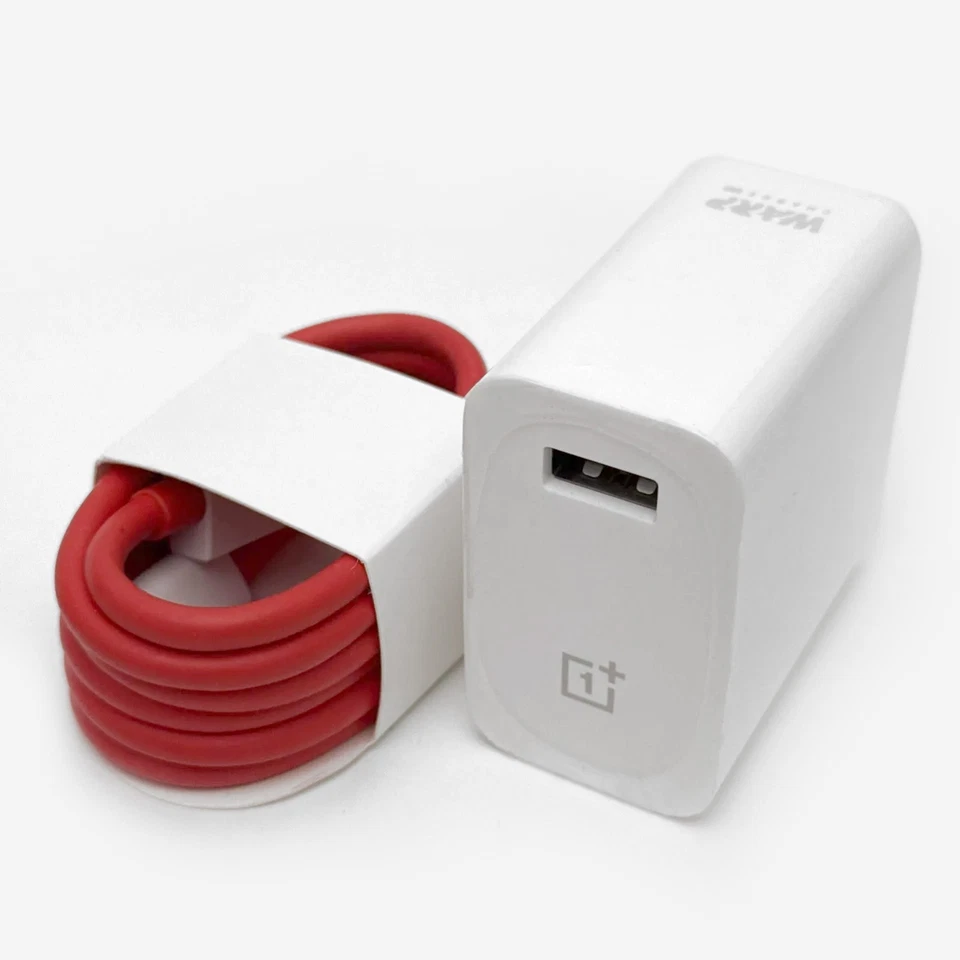 OnePlus Warp 30W Fast Charger Red USB-C Data Cable for for 9/8/7/7T/6/5/Nord - Image 2 of 4