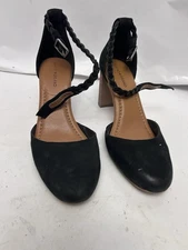 Lucky Brand 8.5W Kohama Pump black faux suede strap