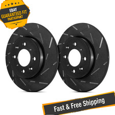Ebc Usr Blackdash Series Sport Slotted Brake Rotors For 94-04 Ford Mustang