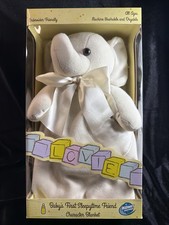 New Dakin Baby's First Sleepytime Friend Character Elephant White Rare