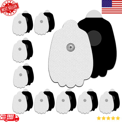 20 Pack TENS Unit Replacement Pads 3mm Snap On Reusable Latex Free CE FDA
