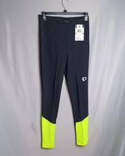 Pearl Izumi Elite Thermal Leggings Mens XL Black Yellow Cycling Running Pants