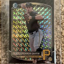 2025 Bowman Draft Sapphire Konnor Griffin Black 6/10 Jersey Match #6