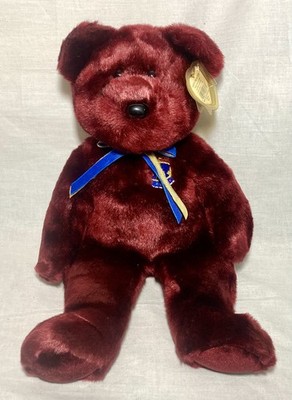 Rare Vintage 2000 TY Uk Exclusive Beanie Buddy BUCKINGHAM the Royal Bear NWTS 