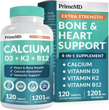 4-In-1 Calcium 1200Mg with Vitamin D3 - Calcium Supplement for Women and Men wit