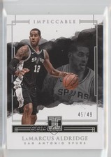 2017-18 Panini Impeccable Holo Silver /49 LaMarcus Aldridge #66 8k6