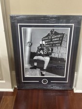 Lenny Moore Signed Autographed Penn State Football Photo Framed 22x30 JSA *32