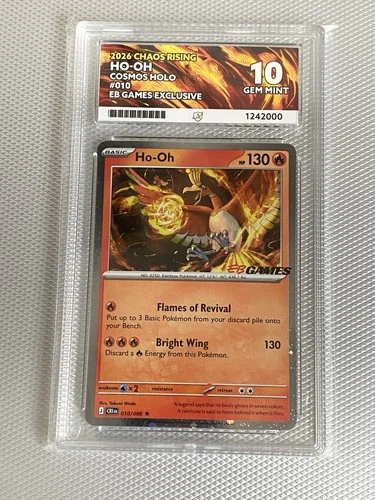 Ho-Oh Eb Games Exclusive Promo Ace 10 POP 2 Pokémon Trading Card Game