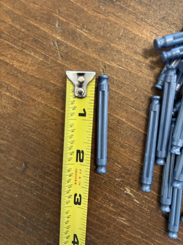 Vintage K'NEX Screamin Serpent Roller Coaster Gray Rods Lot Replacement 3in - Image 2 of 3