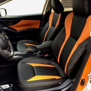 Details About Katzkin Blk Orange Leather Int Fit 2018 2019 Subaru Crosstrek Base Premium 5dr