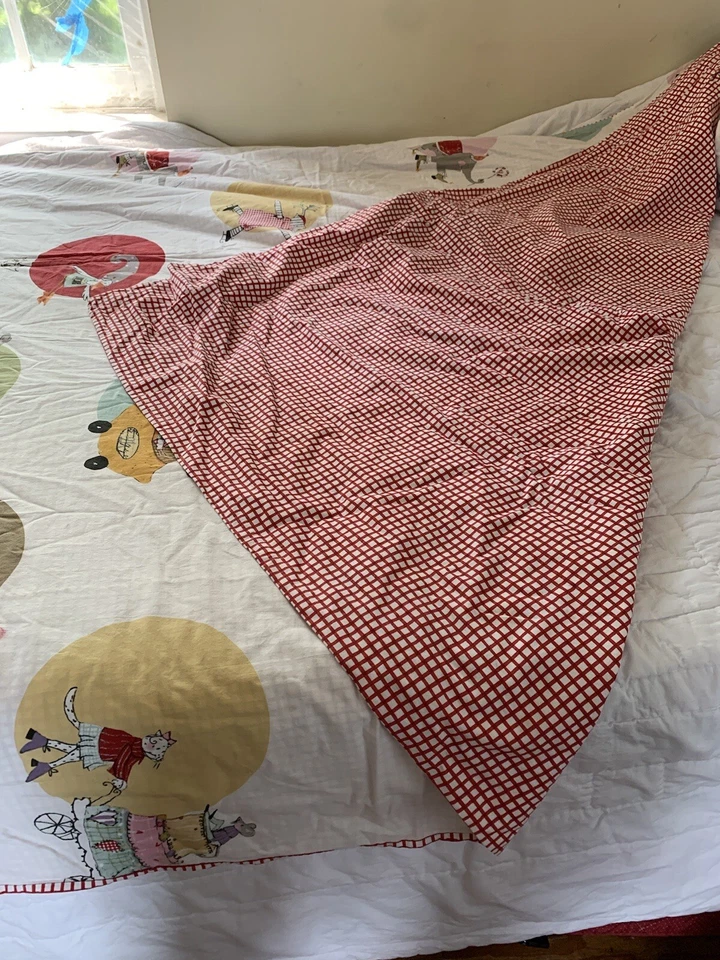 IKEA Whimsical Animals Vehicles Cat Mouse Frog Twin Size Duvet Cover Cotton - Image 4 of 4