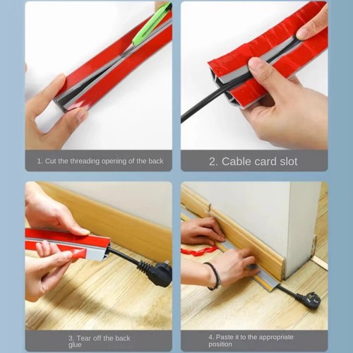 3mFloor Cord Cover Floor Cable Sheaths PVC Flexible Electrical Conduit Protector - Picture 12 of 19