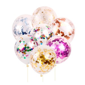 10PCS-12-034-Transparent-Latex-Confetti-Balloons-Birthday-Wedding-Party-Decorations