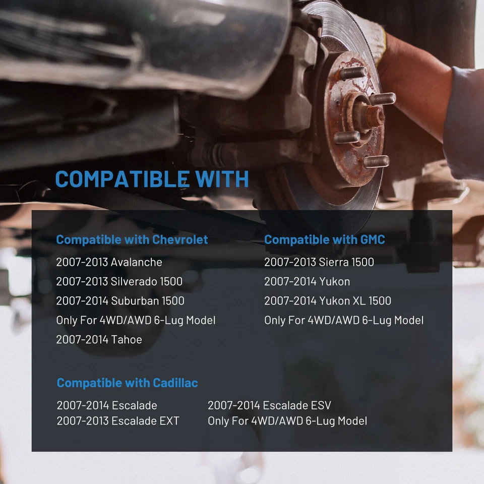 4WD 515096 Wheel Bearing and Hub Assembly for 07-14 Escalade ESV EXT SYERAL - Image 3 of 4