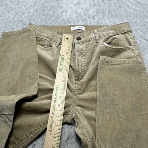 LOFT Corduroy Chino Pants High Waisted Skinny Leg Womens Size 8 - 29 x 27 - Picture 8 of 14