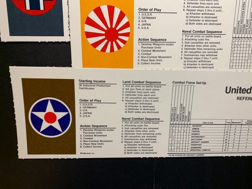AXIS and ALLIES 1986 YOU PICK GAME REPLACEMENT PIECES 2nd Edition FREE SHIP - Picture 32 of 32