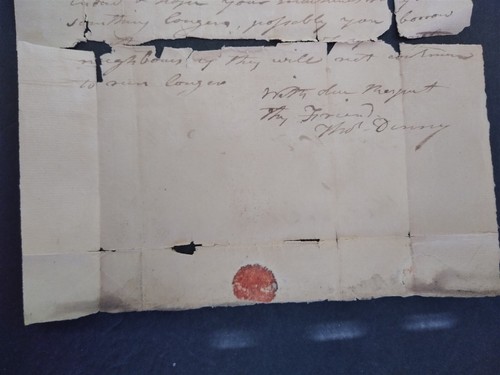 Ma: Leicester 1813 Detached Stampless Cover, Clamshell Strike, Postmaster Free - Picture 7 of 7