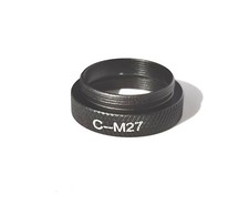 C-M27 C C-Mount Male Camera to 27mm*0.75 M27 Microscope Female Lens Adapter Ring