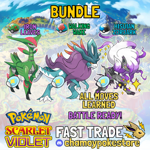 ⚡ HISUIAN ZOROARK SHINY 6IV BATTLE READY ⚡ Pokémon Scarlet and Violet - Picture 8 of 9