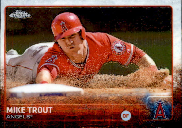 Mike Trout 2015 Topps Chrome Card #51