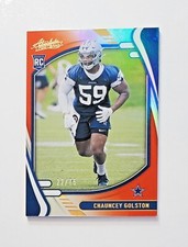 Chauncey Golston ROOKIE CARD /75 Red FOIL 2021 Panini Absolute HOBBY #192 (RC)
