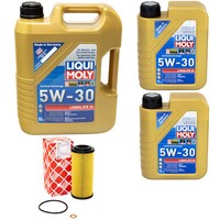 MotoröL Set Longlife III 5W-30 Liqui Moly 7 Liter + ÖLfilter FüR BMW 3Er 330D
