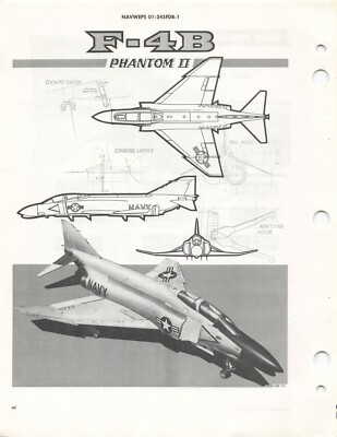 F-4B Phantom II 1965 NATOPS Flight Manual Pilot's Handbook -CD | eBay