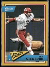 2018 Panini Classics Jan Stenerud 140 Timeless Tributes Gold SN