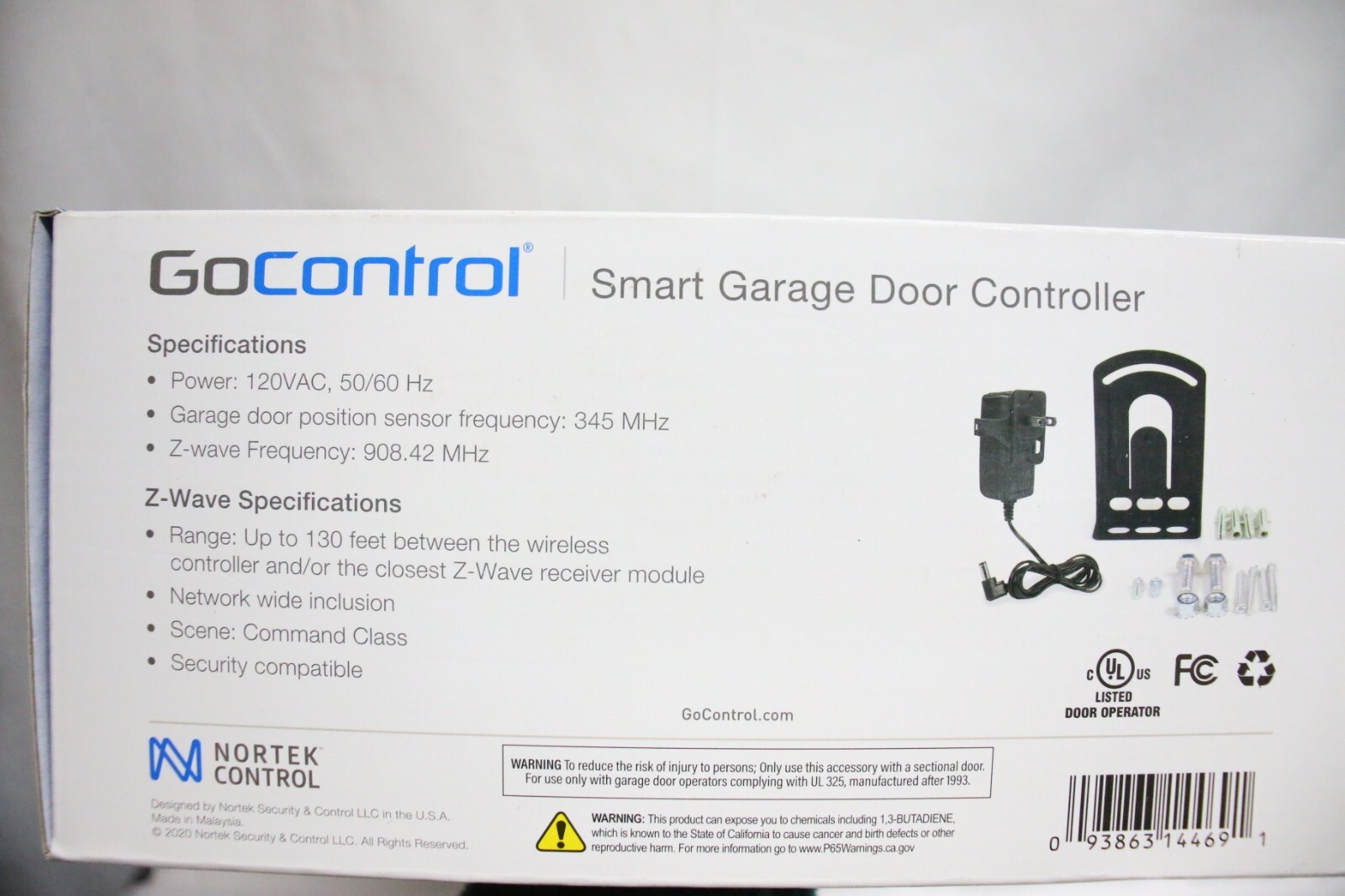 GoControl GD00Z8GC Smart Garage Door Controller 93863144691 eBay