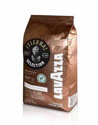 Lavazza Tierra Selection 100 % Arabica Bohne 24 x 1000g + 1 Karton Zuckersticks 