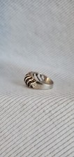 Cut Out Design Sterling Silver Ring
