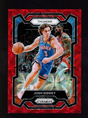 2023-24 PRIZM CHOICE RED SCOPE #50 JOSH GIDDEY 68/88 OKLAHOMA CITY THUNDER