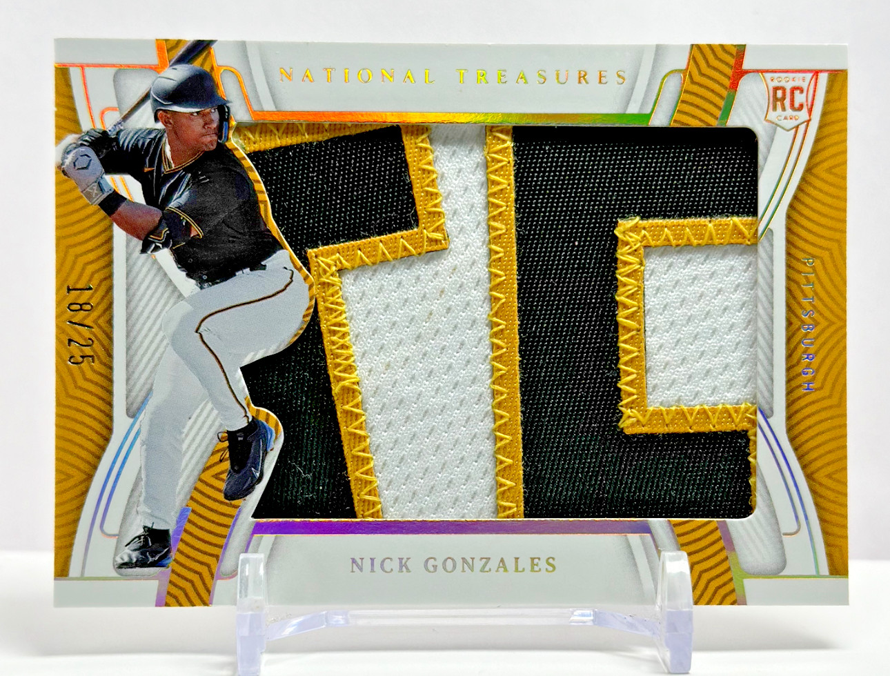 2023 Panini National Treasures Rookie Silhouetts #'d /25 Nick Gonzales