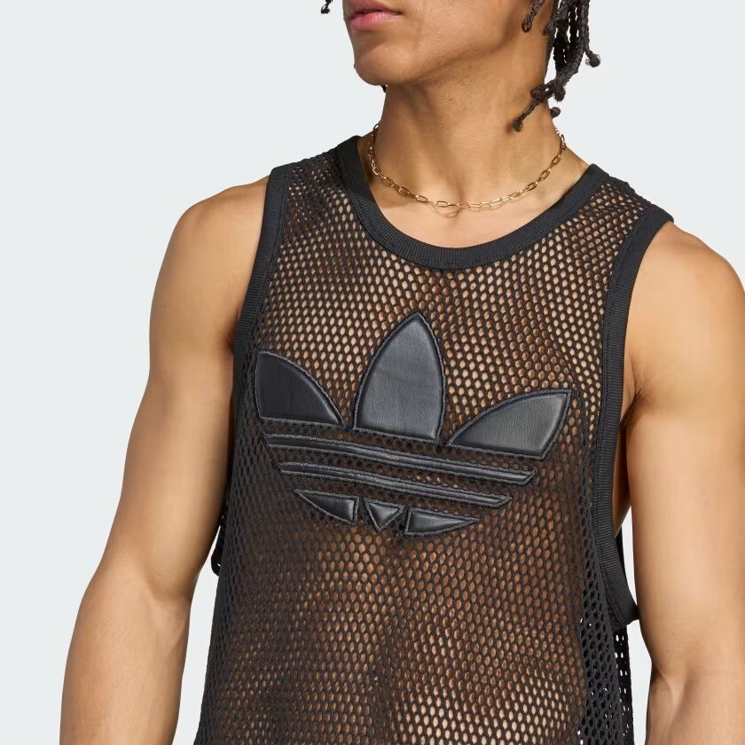 adidas x Jeremy Scott mesh Tank Top Shirt Black JY2020 Japan