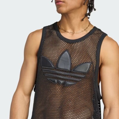美品　adidas JEREMY SCOTT タンクトップ　ゲームシャツ　O adidas x Jeremy Scott collaboration mesh Tank Top Shirt