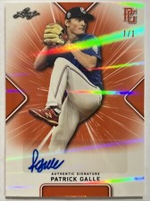 2021 LEAF PERFECT GAME PATRICK GALLE AUTO REFRACTOR 1/1