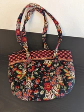 Vera Bradley Floral Tote/Shoulder Bag w/Inside Pockets & 1 Outer Pocket VGC