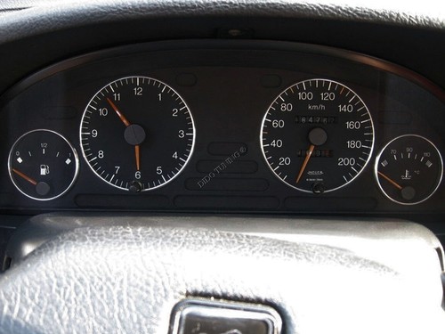 For Peugeot 405 1987-1996 Dash Instrument Chrome Rings Polished Aluminum 5pcs - Picture 5 of 9