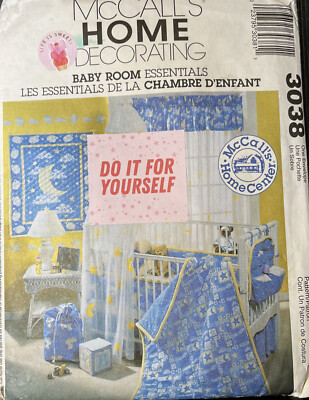 Vintage 2000 McCall's pattern 3038 Home Decorating BABY ROOM Essential ...