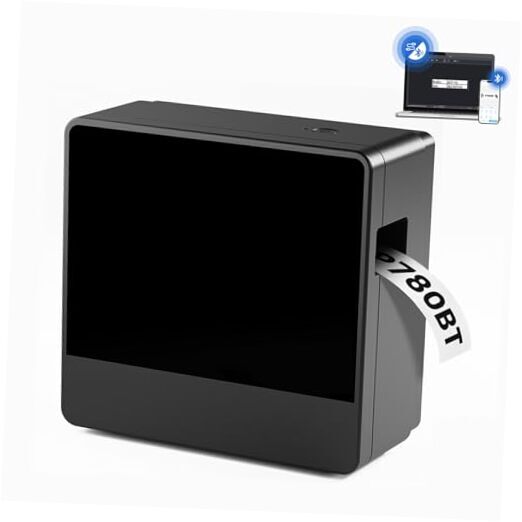 Label maker P780BT - Bluetooth Rechargeable Label Maker Machine with Tape, Gray-image