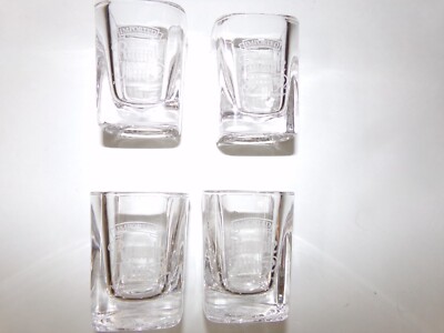 Rumple Minze Peppermint Schnapps Shot Glasses set of 4 MIB